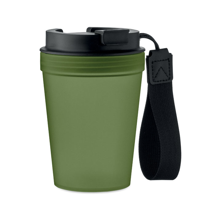 Gobelet personnalisable simple paroi 300 ml Isforden Vert fonce